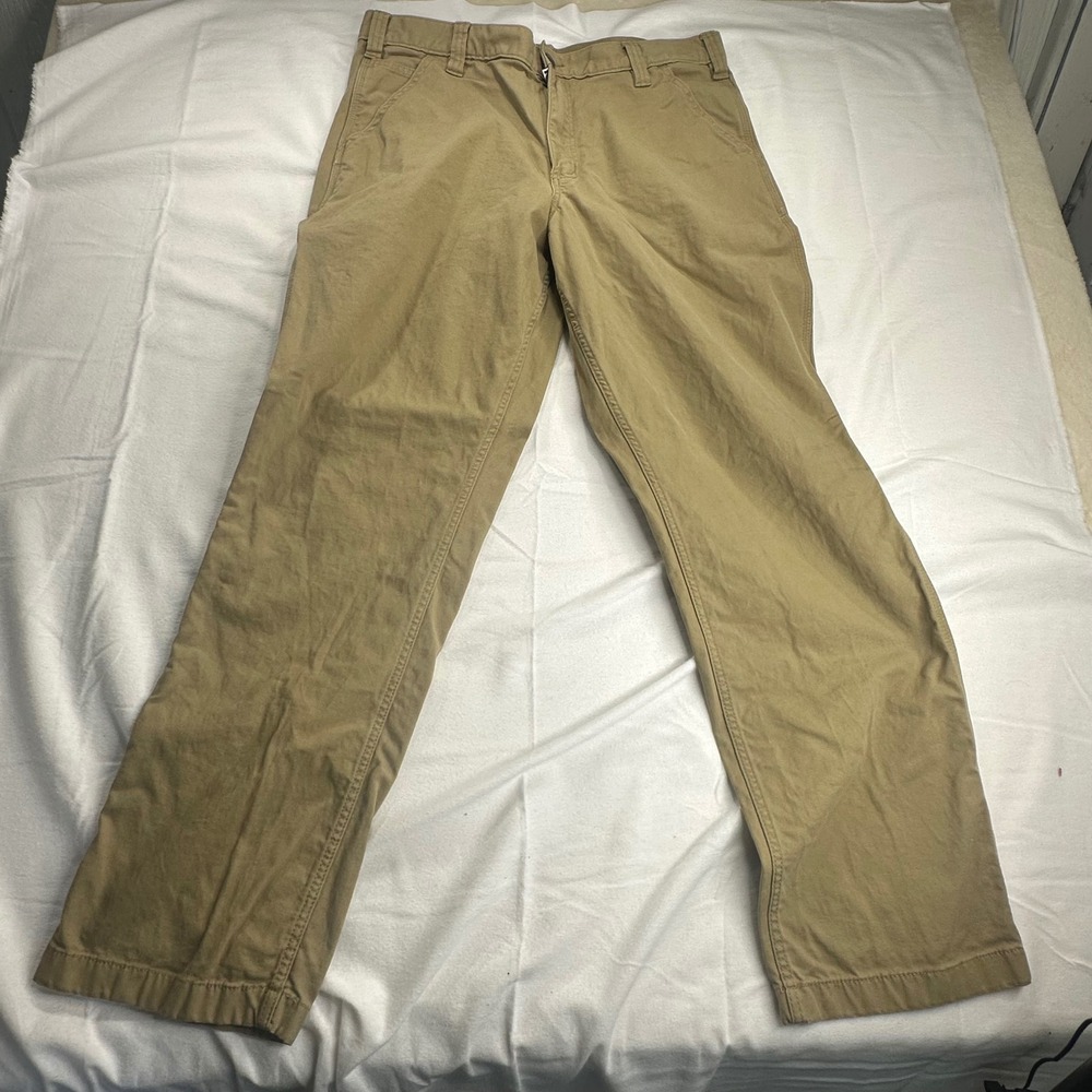 Carhartt Mens Relaxed Fit Canvas Work Pants Tan Khaki 102291 253 36x32